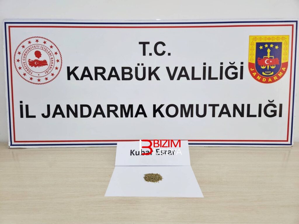 Karabük’te Uyuşturucu Operasyonu: Şüpheli Yakalandı.