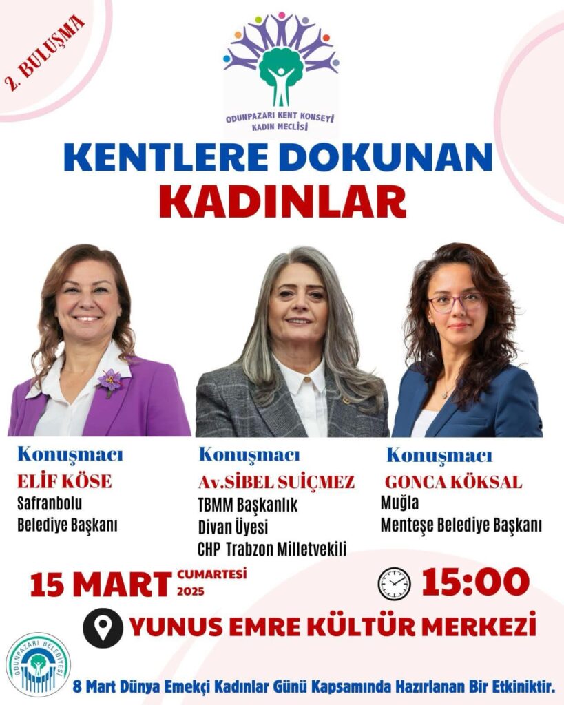 Kentlere Dokunan Kadınlar bir araya geliyor, kentlerimizde yaşam kolaylaşıyor.