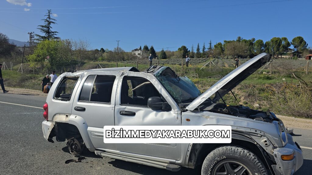 Karabük’te cipin devrilmesi sonucu 1’i ağır 2 kişi yaralandı