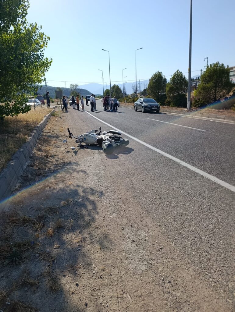 Safranbolu’da motosiklet kazası 1 Ağır yaralı